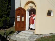 Vysvěcení kaple sv. Václava Vranov, posezení s občany